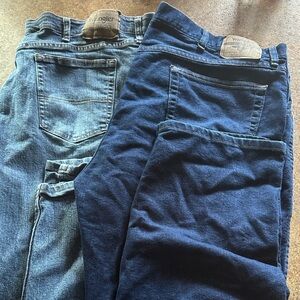 Wrangler Men's Relaxed Jeans in Blue Duo